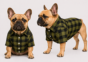 Camisa Pet Alfaiataria Verde Militar Premium Gaby Moda Pet