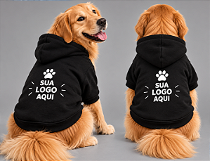 Moletom Pet Personalizado com Nome, Foto ou Frase | Roupa para Cachorro Personalizada Sob Medida