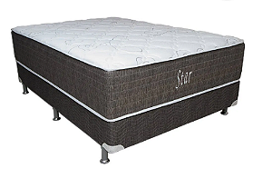 Conjunto Cama Box Casal de Molas Ensacadas Ortobom Star 138x188