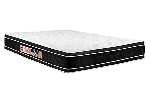 Colchão Castor Black & White Air D33 Double Face Casal 138x188x27
