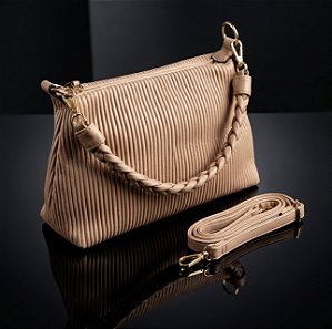 Bolsa Rose Pleat Luxe – Coleção Urban Texture