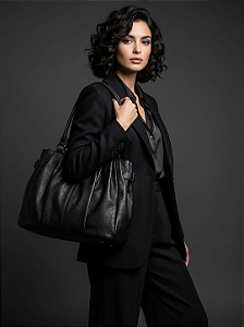 Bolsa Onyx Pleat Tote