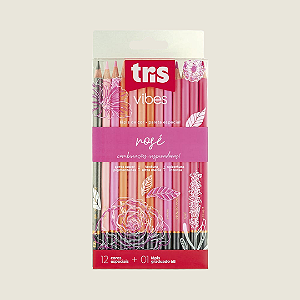 1 (UM) Lápis de Cor (UNIDADE/ AVULSO) Rosé - Vibes - Combinações Inspiradoras - Tris