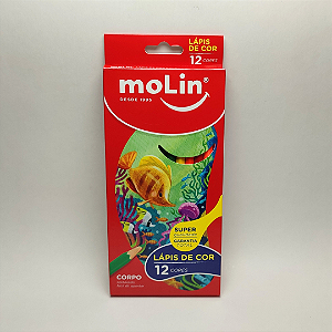1 (UM) Lápis de Cor (UNIDADE/ AVULSO) Básicos da Embalagem de 12 Cores - Color Dream - Molin