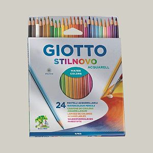 1 (UM) Lápis de Cor (UNIDADE/ AVULSO) Aquarelável - Cores das Embalagens de 12 e 24 Cores - Stilnovo - Giotto