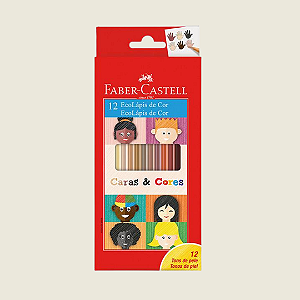 1 (UM) Lápis (UNIDADE/ AVULSO) Tom de Pele - Linha Vermelha - Faber-Castell