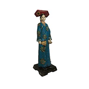 Escultura Mulher Chinesa Decorativa