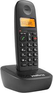 Telefone Sem Fio Intelbras ts 2510 Preto com Identificador de Chamadas