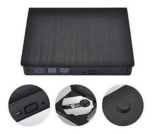 Gravador de CD/DVD externo Slim Bluecase BGDE01S