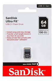 Pen Drive Sandisk 64GB USB  ULTRA FIT