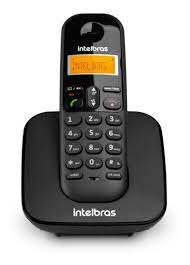 Telefone s/ fio Dect 6.0 c/ identificador de chamadas preto TS3110 Intelbras