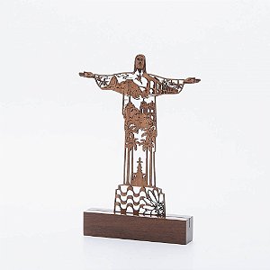 ESCULTURA CRISTO EM MADEIRA TAMANHO M