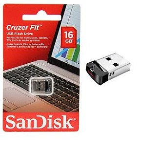 Pen Drive 16GB SanDisk - Cruzer Fit Z33