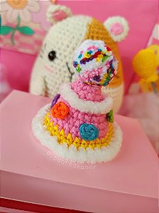 Mini Chapéu de Festa - Amigurumi/Pelúcia
