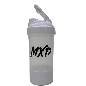 Coqueteleira Duas Doses Academia MXD Conceito Branco 500ML