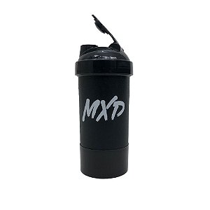 Coqueteleira Duas Doses Academia MXD Conceito Preto Básico 500ML