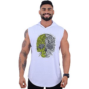 Regata Longline com Touca MXD Conceito Caveira De Duas Cores
