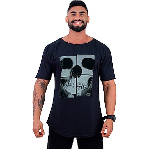 Camiseta Morcegão Masculina MXD Conceito Caveira Mosaico