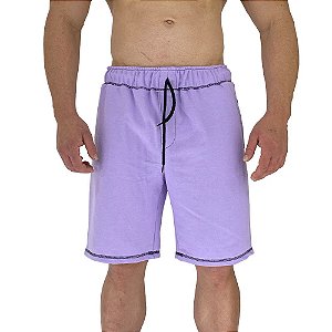 Bermuda Moletom MXD Conceito Roxo Bebê