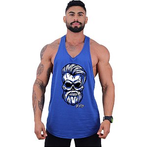 Regata Longline Super Cavada Masculina MXD Conceito Angry Skull