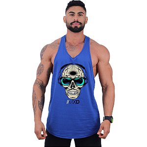Regata Longline Super Cavada Masculina MXD Conceito Caveira Festa