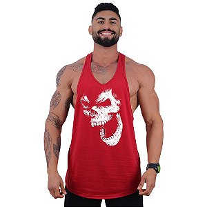 Regata Longline Super Cavada Masculina MXD Conceito Monkey Skull