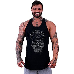 Regata Longline Masculina MXD Conceito Face Lion