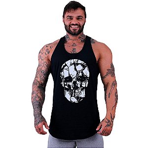 Regata Longline Masculina MXD Caveira Estilhaços