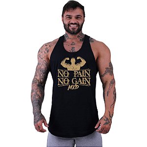 Regata Longline Masculina MXD Conceito No Pain No Gain Strong
