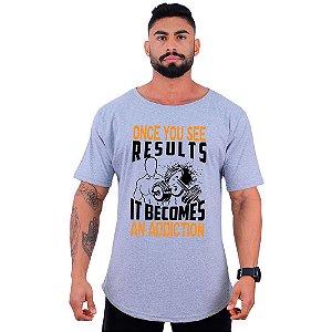 Camiseta Morcegão Masculina MXD Conceito Once You See Results It Becomes An Addiction