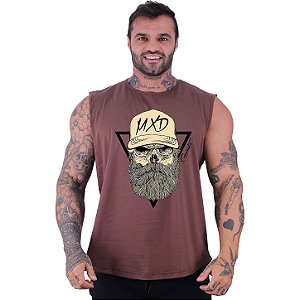 Regata Machão Longline Sem Manga MXD Conceito Caveira Boné