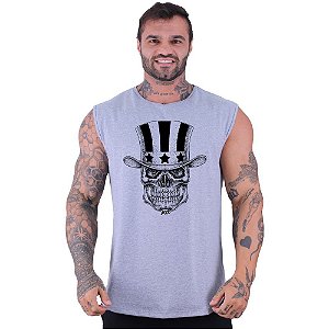 Regata Machão Longline Sem Manga MXD Conceito Caveira Cartola