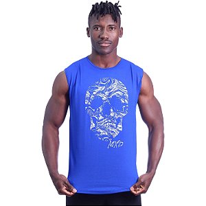 Regata Machão Longline Sem Manga MXD Conceito Caveira Distorcida
