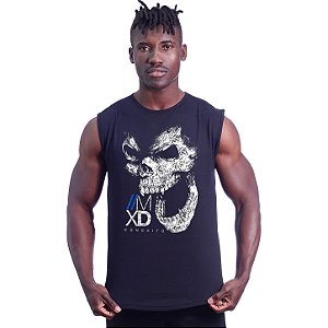 Regata Machão Longline Sem Manga MXD Conceito Caveira Gorila