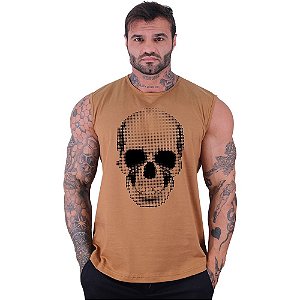Regata Machão Longline Sem Manga MXD Conceito Efeito Caveira