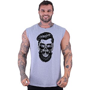 Regata Machão Longline Sem Manga MXD Conceito Skull Style