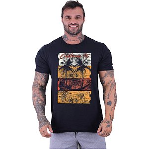 Camiseta Tradicional Masculina Manga Curta MXD Conceito Palm Island