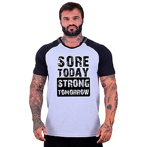 Camiseta Tradicional Masculina Manga Curta MXD Conceito Sore Today Strong Tomorrow