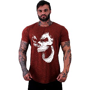 Camiseta Longline Manga Curta Alto Gorilla Skull