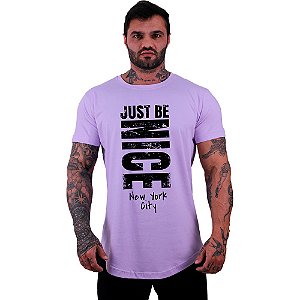 Camiseta Longline Masculina Manga Curta MXD Just Be Nice
