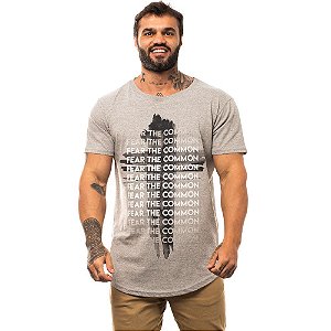 Camiseta Longline Masculina MXD Conceito Limitada Crucifixo Fear The Common