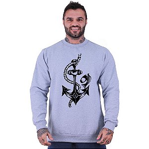 Blusa Moletom Basic Masculina MXD Conceito Sem Touca Âncora