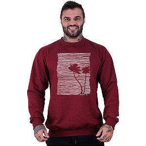 Blusa Moletom Basic Masculina MXD Conceito Sem Touca Beach's Palm Tree