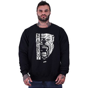 Blusa Moletom Basic Masculina MXD Conceito Sem Touca Bear BadBoy