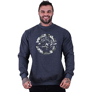 Blusa Moletom Basic Masculina MXD Conceito Sem Touca Camuflado MXD