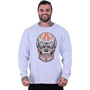 Blusa Moletom Basic Masculina MXD Conceito Sem Touca Caveira PopStar