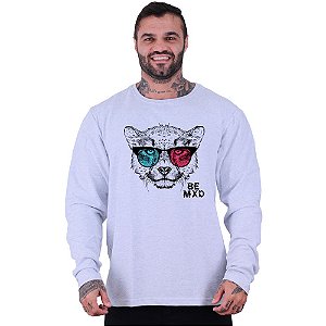 Blusa Moletom Basic Masculina MXD Conceito Sem Touca Cheetah 3D