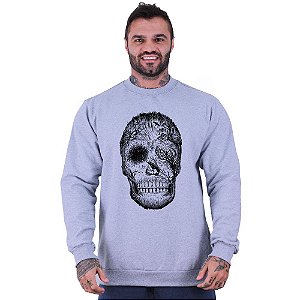 Blusa Moletom Basic Masculina MXD Conceito Sem Touca Forest Skull