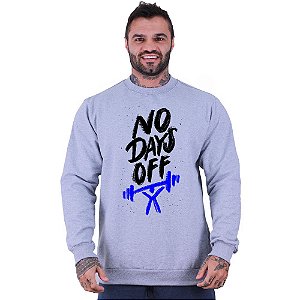 Blusa Moletom Basic Masculina MXD Conceito Sem Touca No Days Off