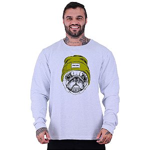 Blusa Moletom Basic Masculina MXD Conceito Sem Touca Pug Style